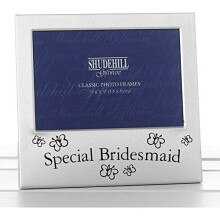 Shudehill Special Bridesmaid Photo Frame Wdding Favour Gift Present Thank You Keepsake, Metal, Silver, Size 5" x 3.5"