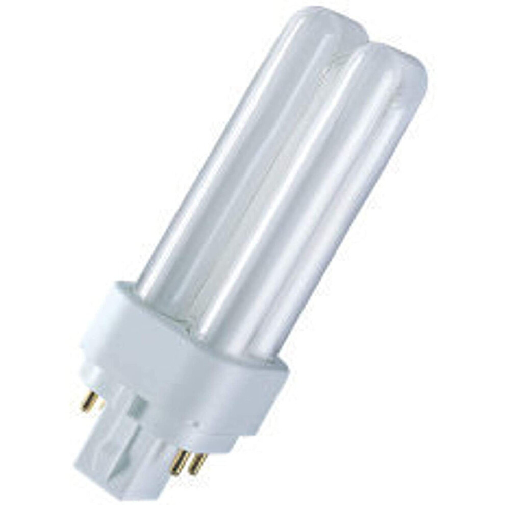 Osram Dulux DE 10w 4 Pin 827 Very Warm White G24q-1 (2700k) Compact Fluorescent Lamp