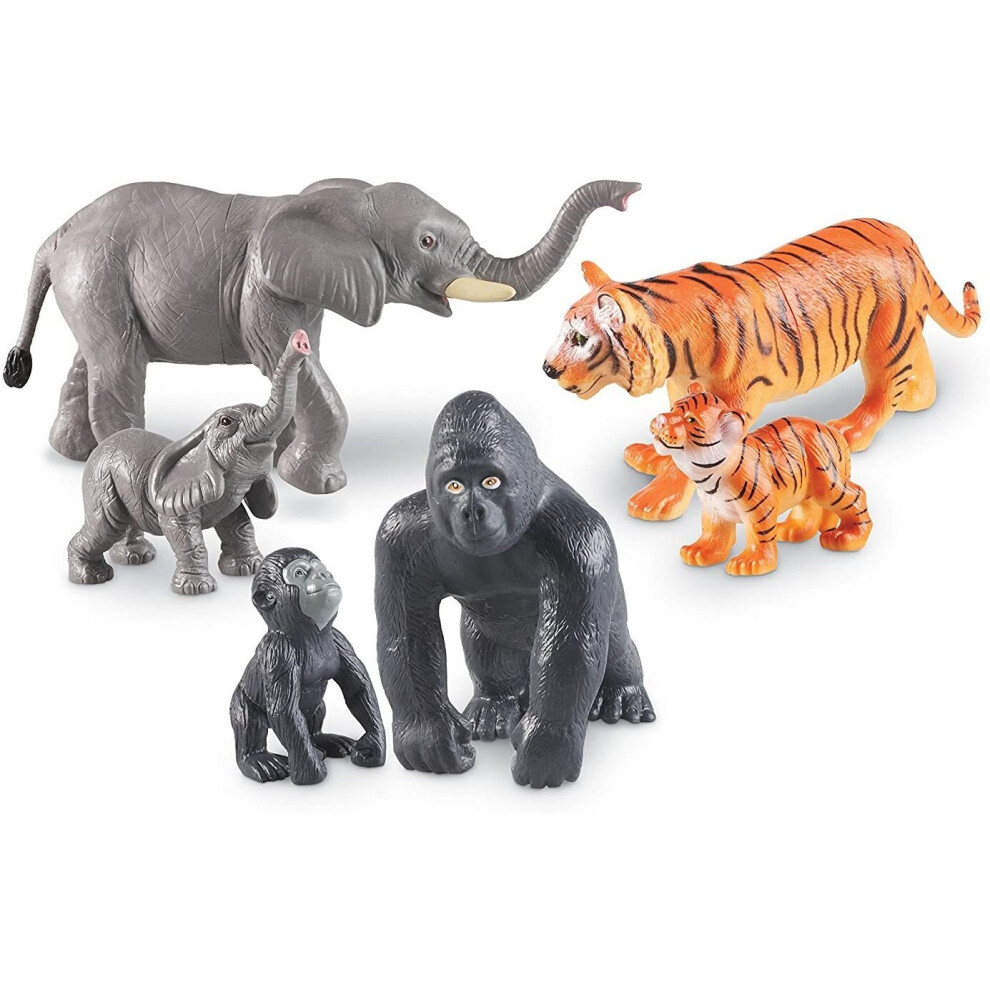 Learning Resources Jumbo Jungle Animals - Mommas and Babies