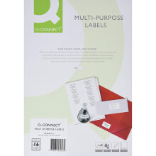 Q Connect 99.1x34mm 16 Per A4 Sheet Multi-Purpose Label - White (Pack of 100)