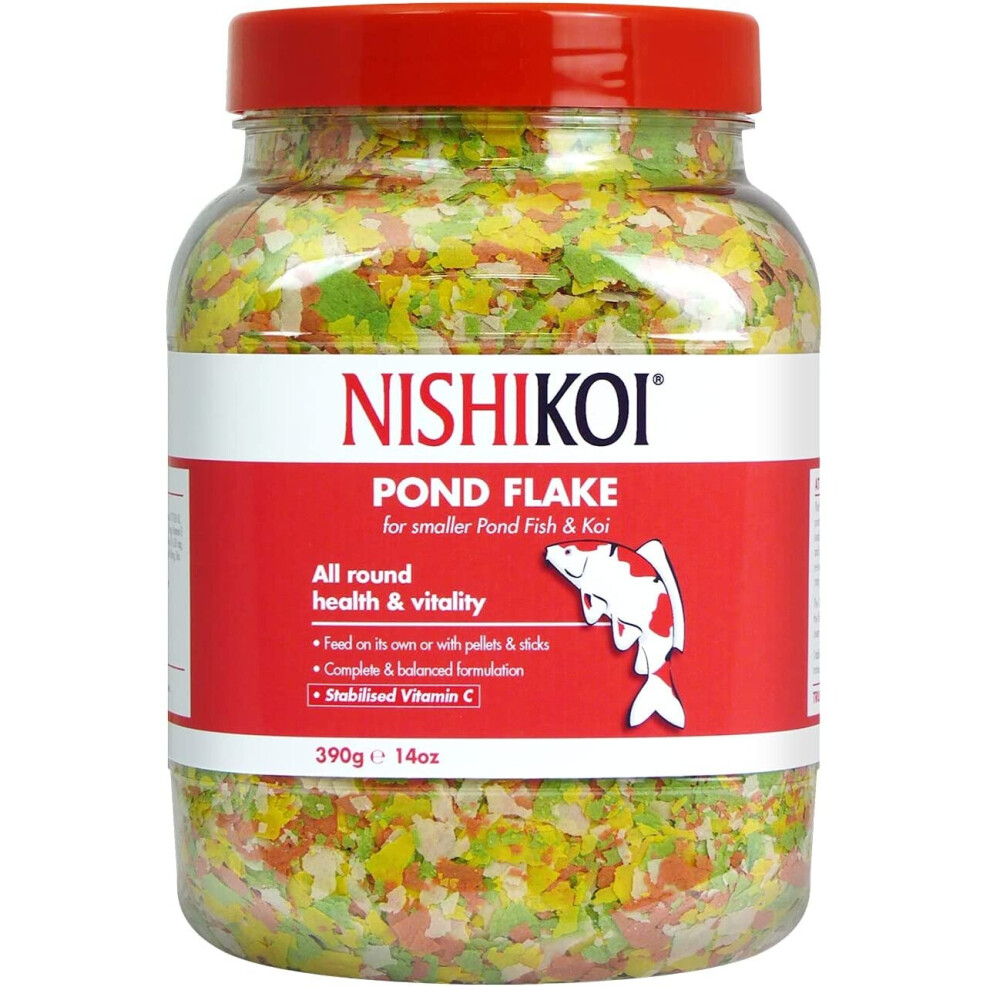 Nishikoi 390g Flake Fish Food