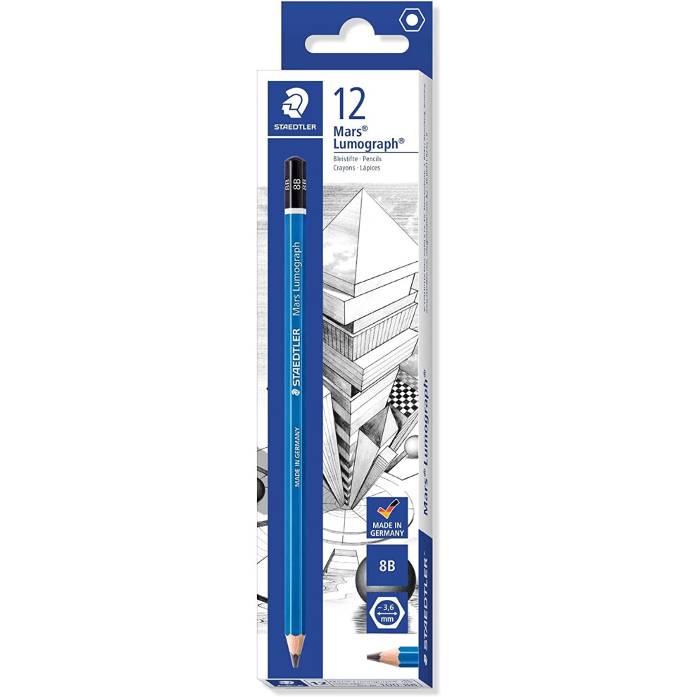 Staedtler Mars Lumograph 100-8B Pencil - (Box of 12)