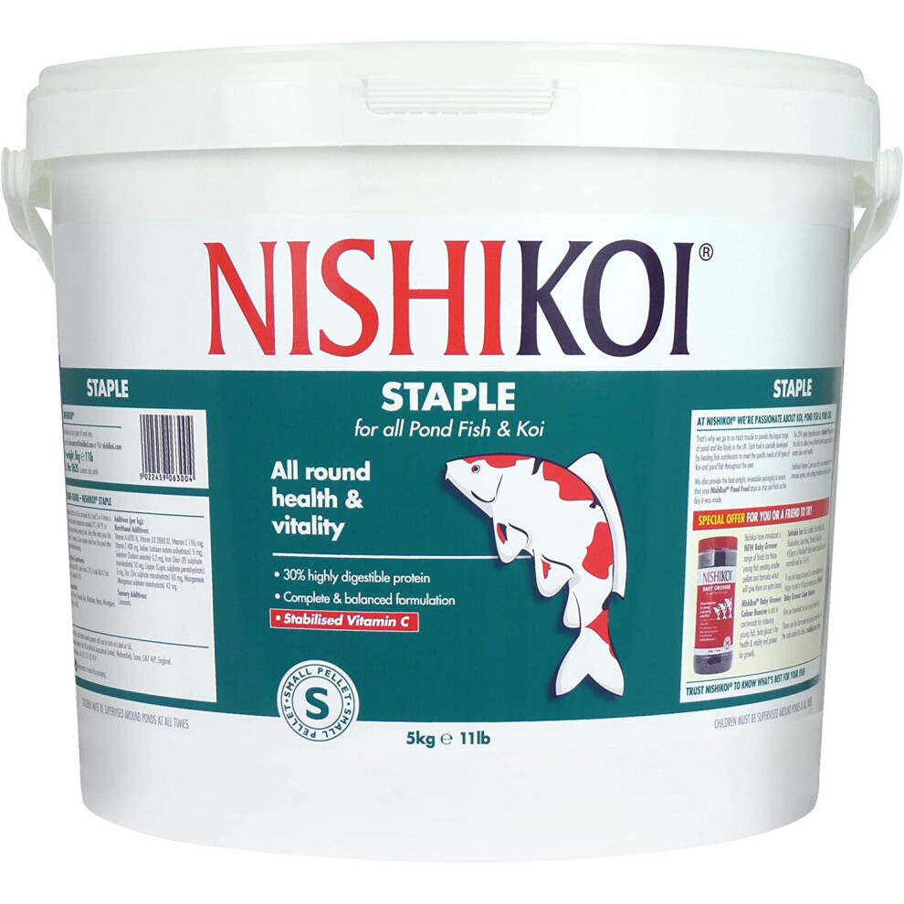 Nishikoi Staple Food Small Pellets 5Kg 5000G