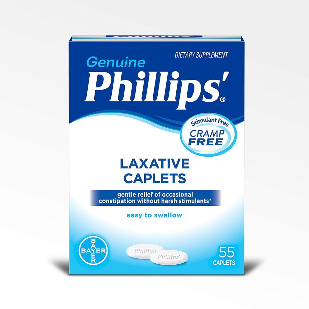 Phillips' Caplets, Laxative, 55 Count
