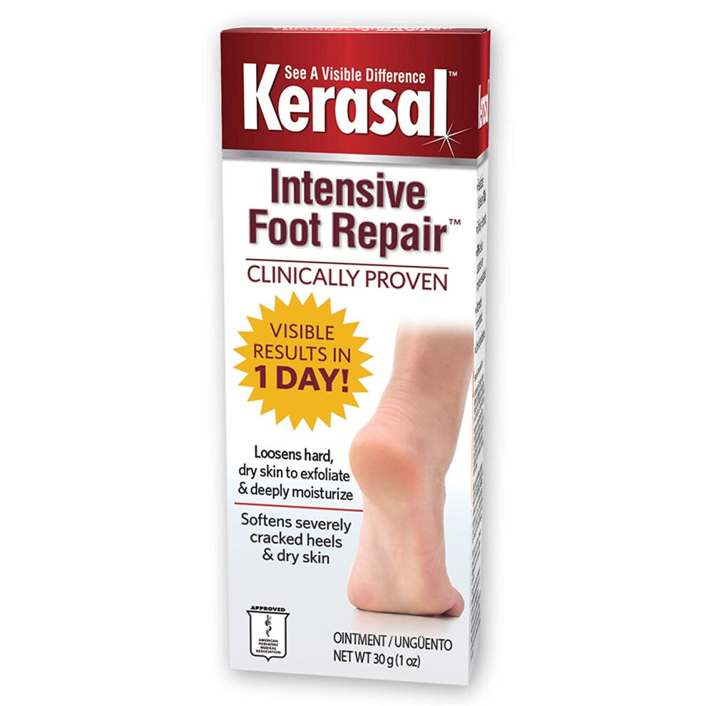 Kerasal 29974 Intensive Foot Repair Exfoliating Foot Moisturizer, 1oz