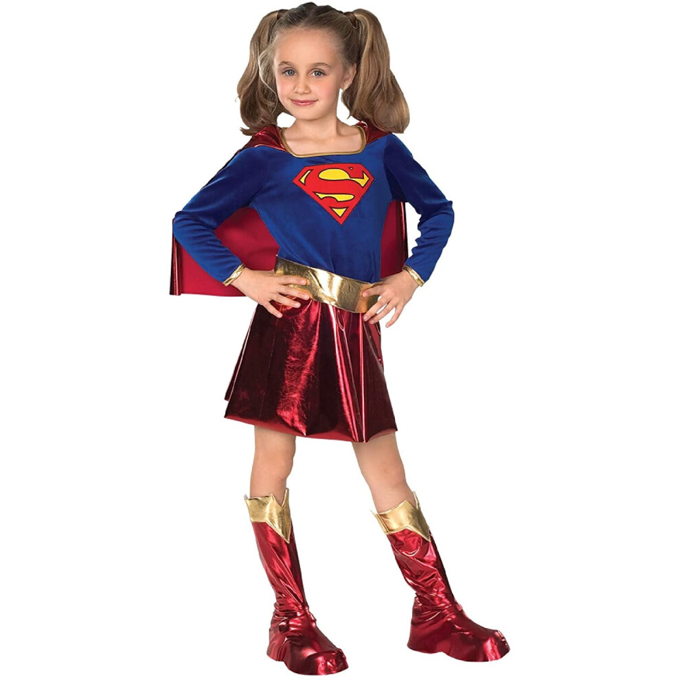 Rubie's Official Supergirl Kids Fancy Dress Girl's Superhero Childrens Costume Outfit