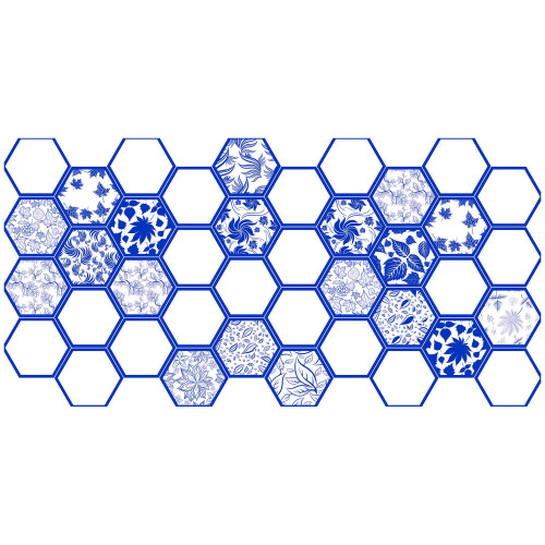 (HAVADA PVC PANEL - 973 x 492mm) 3D Wall Panels Hexahedrons Decorative PVC Cladding