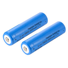 2pcs 18650 Rechargeable Battery 3.7V 2600mAh Blue for Flashlight Headlamp BC816