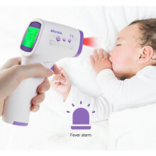 Handheld 3-color backlit forehead digital infrared thermometer high-precision household electronic thermometer