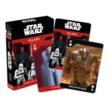 AQUARIUS Star Wars -pelikortit - Dark Side Villains -teemainen korttipakka suosikkikorttipeleihisi - Virallisesti lisensoidut Star Wars -tuotteet ja