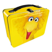 Aquarius Sesame Street Big Bird Fun Box - Robust tin opbevaringsboks med plasth?ndtag og pr?get frontcover - Officielt licenseret Sesame Street M