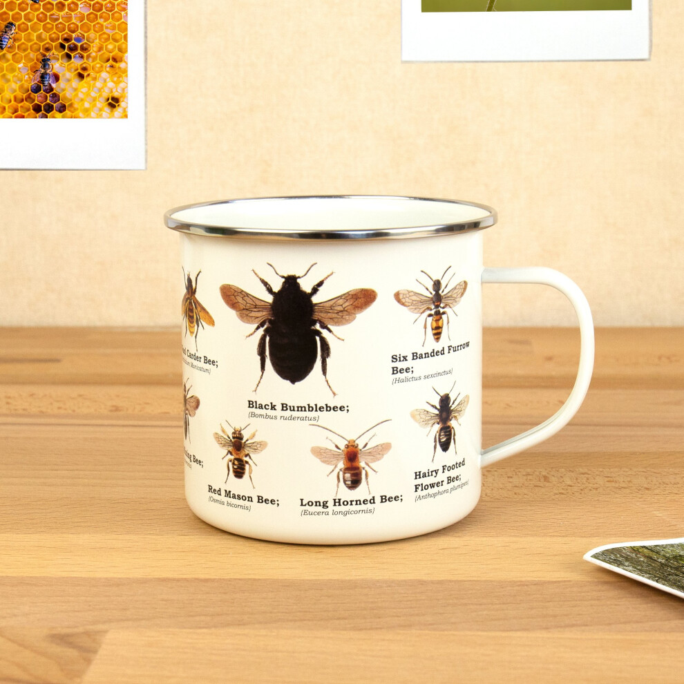 Gift Republic Bee Enamel Mug