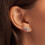 Pandora Genuine Pandora Clear Sparkling Crown Stud Earring Sterling Silver 2