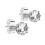 Pandora Genuine Pandora Clear Sparkling Crown Stud Earring Sterling Silver 7