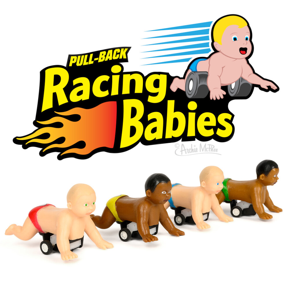 Archie Mcphee - Pull Back Racing Babies