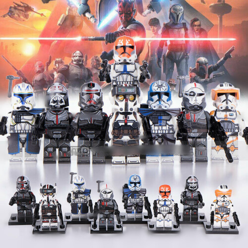 Lego Star Wars Bad Patch Rex Cody Jessi Minifigures 8-Piece Set