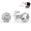 Pandora Genuine Pandora Clear Sparkling Crown Stud Earring Sterling Silver 5
