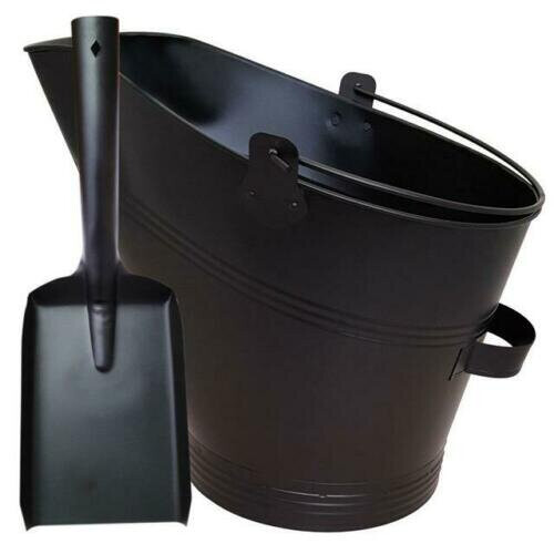 Inglenook Waterloo Coal Bucket and Shovel Set Black