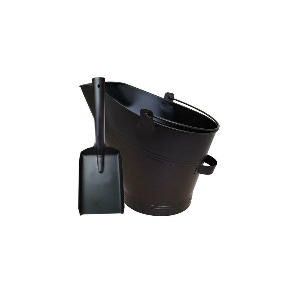 Inglenook Waterloo Coal Bucket and Shovel Set Black