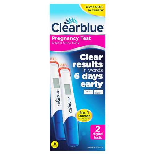 Clearblue Clearblue Digital Ultra Early Pregnancy Test 2 Pack