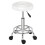 Round Stool with Lines Rotation Bar Stool White 1