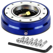 (Blue) Universal Car Quick Release Steering Wheel for Sparco OMP Sport Steering Wheel