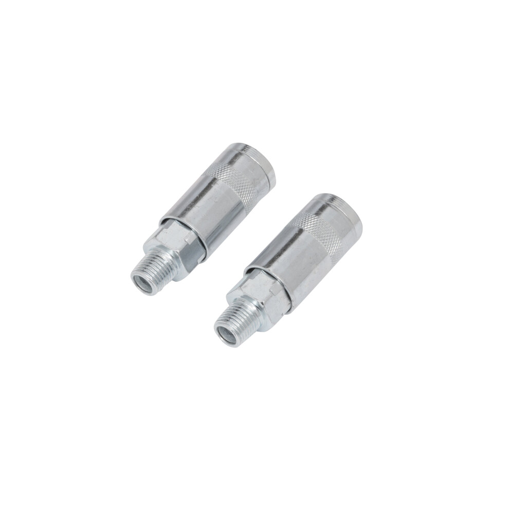 2 Pce 1/4" Bsp Male Air Couplings 5028734079418