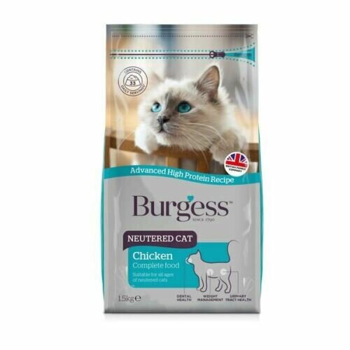 Burgess Burgess Cat Neutered, chicken 1.5kg