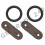Peacock Stirrups Rubber Rings & Leather Tabs - For Peacock Stirrups 1