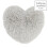 Cuddly Heart Filled Cushion Silver 1