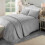 Luana Duvet Cover Silver Super King 1
