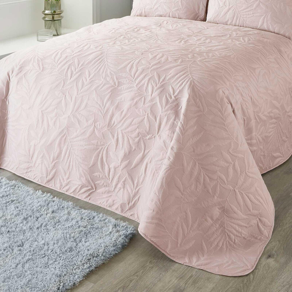 Curtina Luana Bedspread Blush 230Cm X 200Cm