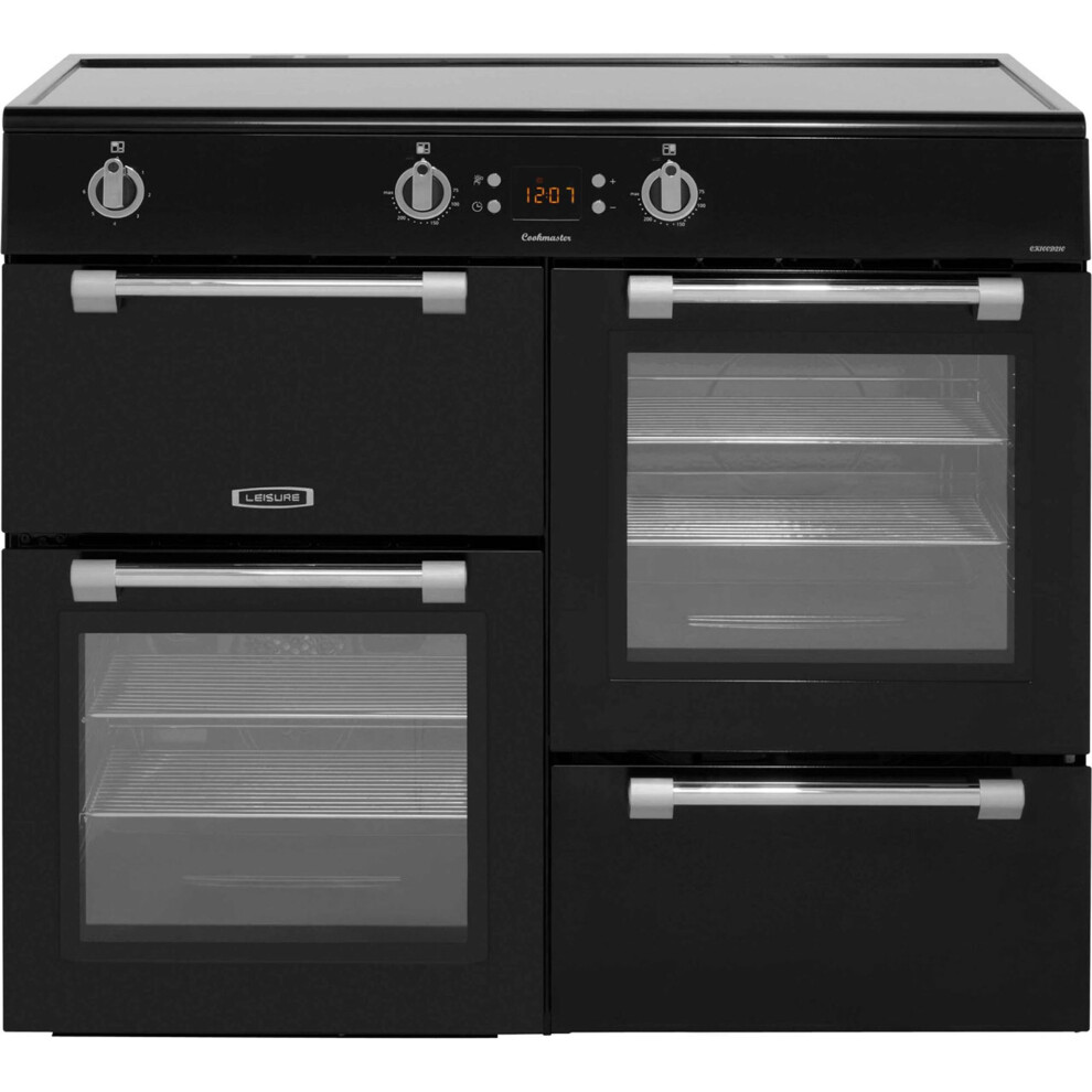 Leisure Cookmaster CK100D210K 100cm Electric Range Cooker with Induction Hob - Black
