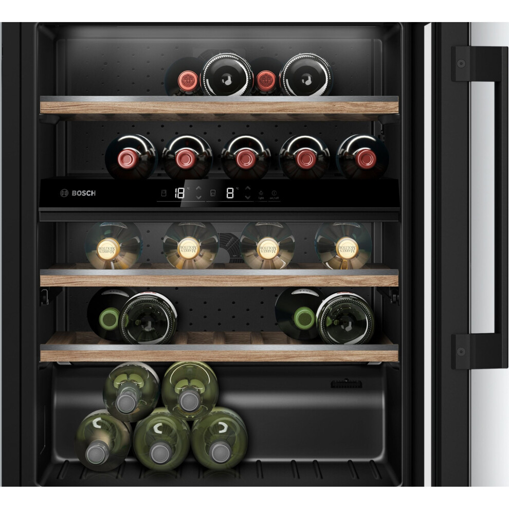 Bosch Serie 6 Kuw21ahg0g Built In Wine Cooler - Black