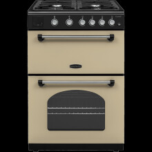 Rangemaster Classic 60 CLA60NGFCR/C Gas Cooker with Full Width Electric Grill - Cream / Chrome