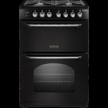Rangemaster Classic 60 CLA60DFFBL/C Dual Fuel Cooker - Black / Chrome