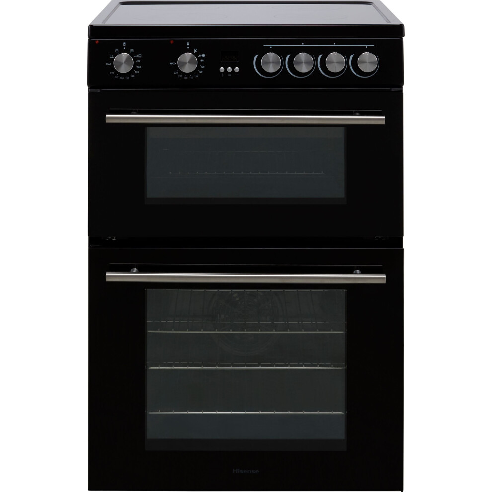 Hisense Hde3211bbuk Electric Cooker With Ceramic Hob - Black - Efficient Everyday Cooking