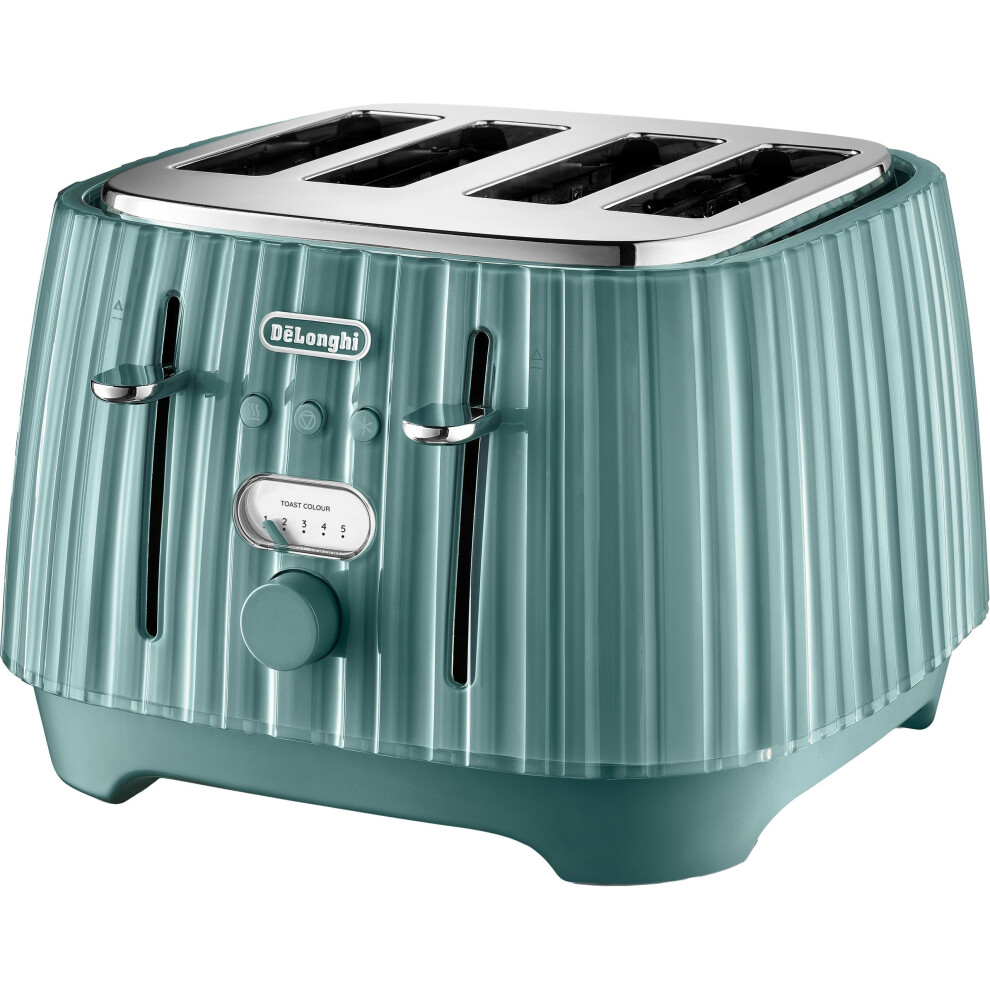 Delonghi Ballerina Dl3306 Laguna Green 4 Slice Toaster - Image 3
