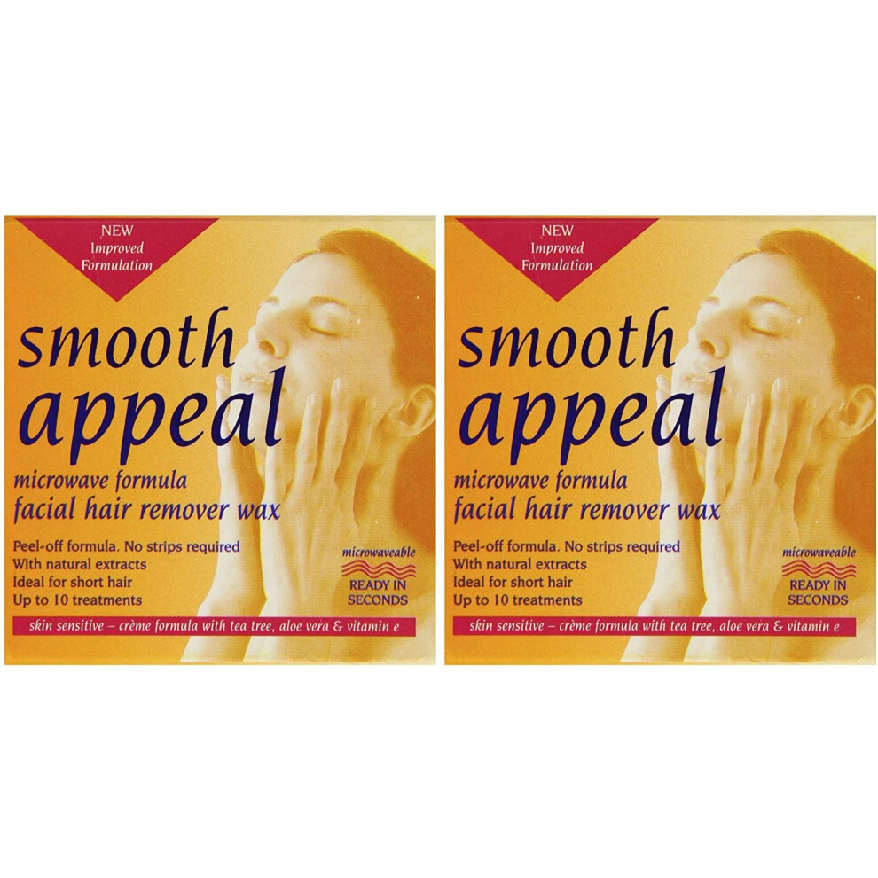 Smooth Appeal Microwave Facial Wax Twin Pack (40g each)