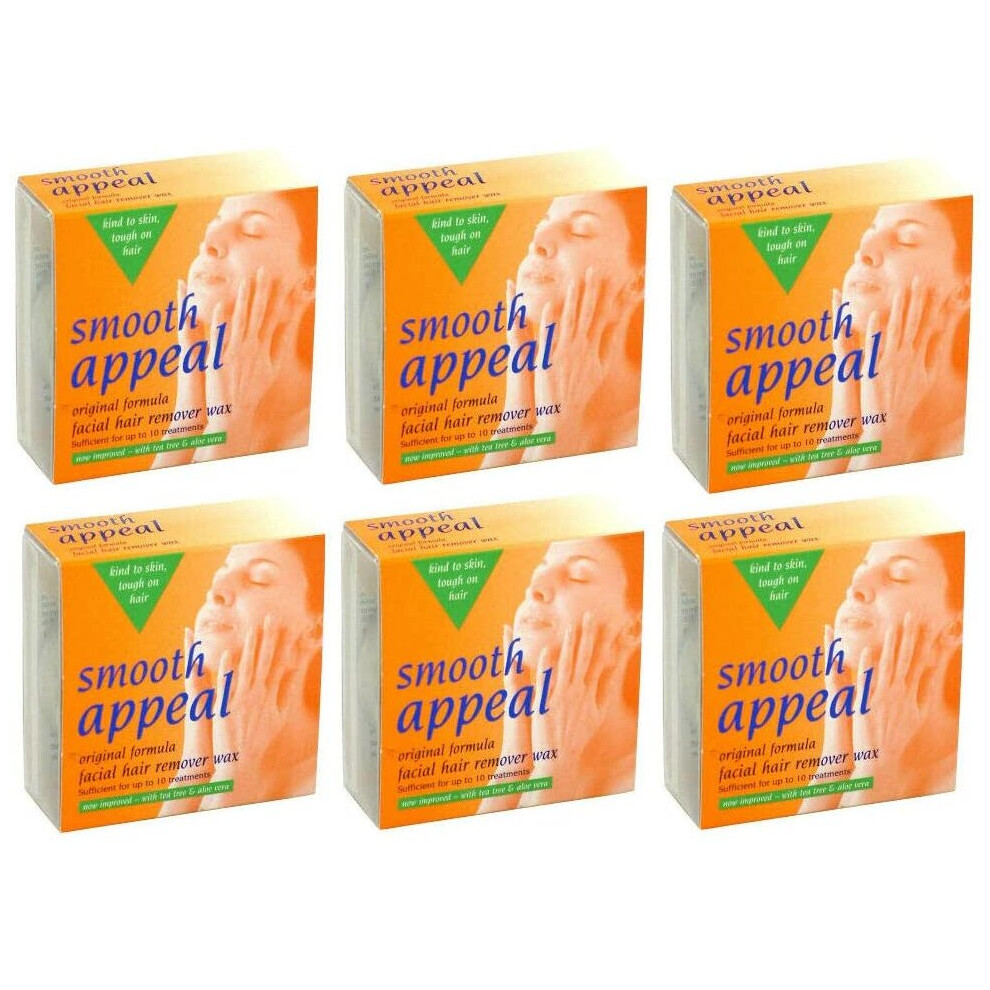 Smooth Appeal Wax Original Formula Facial Hair Remover 40g Pack of 6