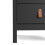 Bedside Table 2 drawers in Matt Black 10