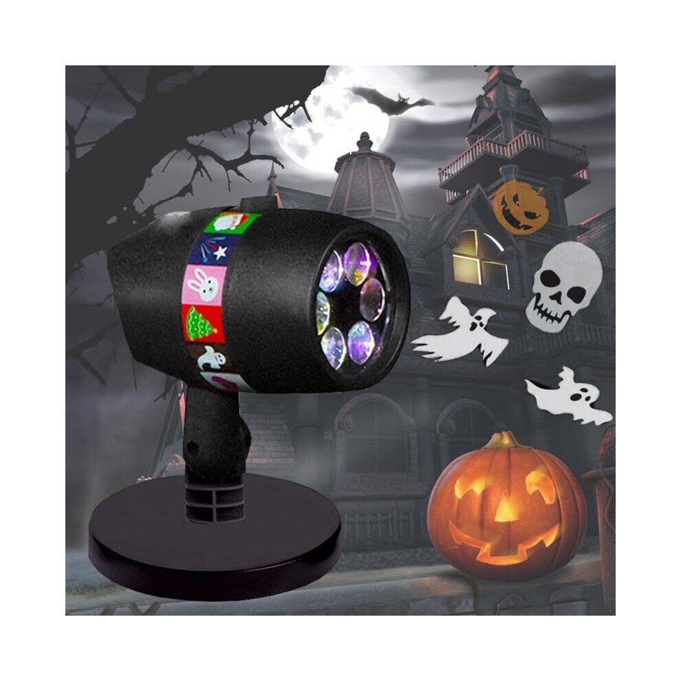 Hihou Star Shower Slide Show Laser Led Lights For Christmas & Halloween With 12 Slides