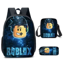 (05) Roblox 3pcs Schoolbag Lunch Bag Pencil Case Set