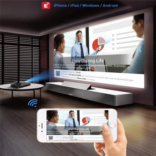 P09 1G+8G Built-in Android 9.0 WIFI2.4G/5G 4000mAH Battery MINI Projector 1