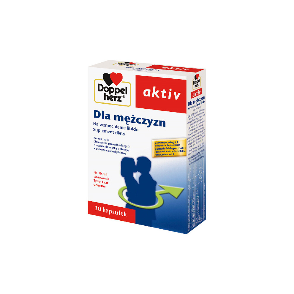 New Doppelherz Men's Aktiv Dla Mężczyzn, 30 Kapsułek