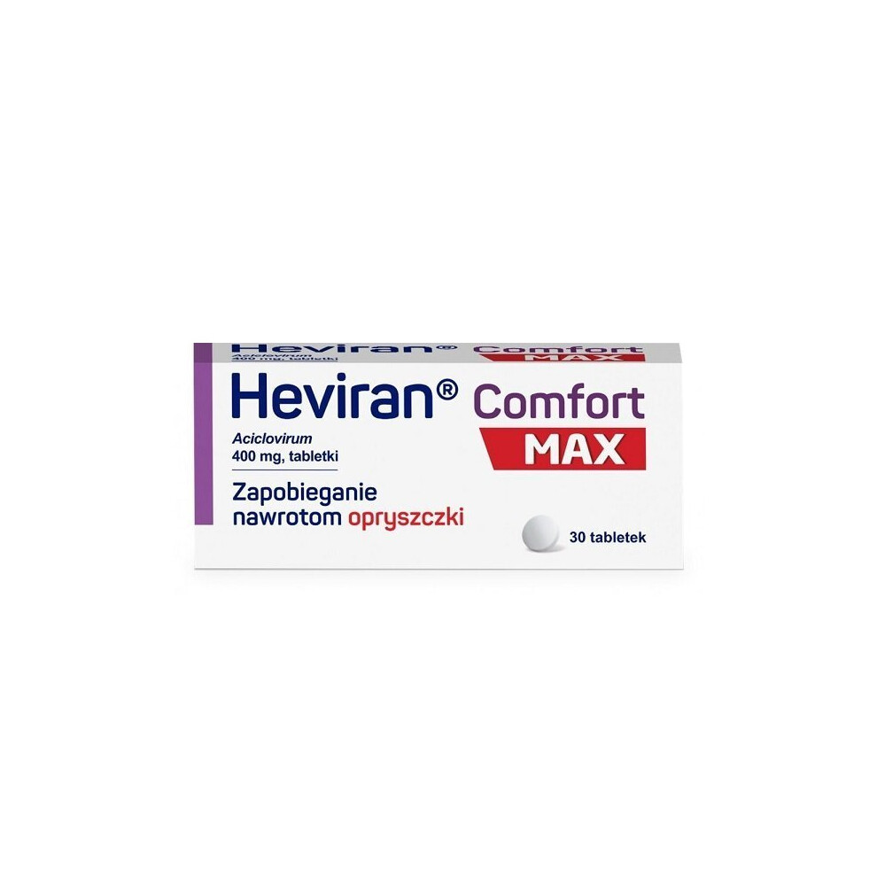 HEVIRAN COMFORT MAX cold sore 30 tabl.