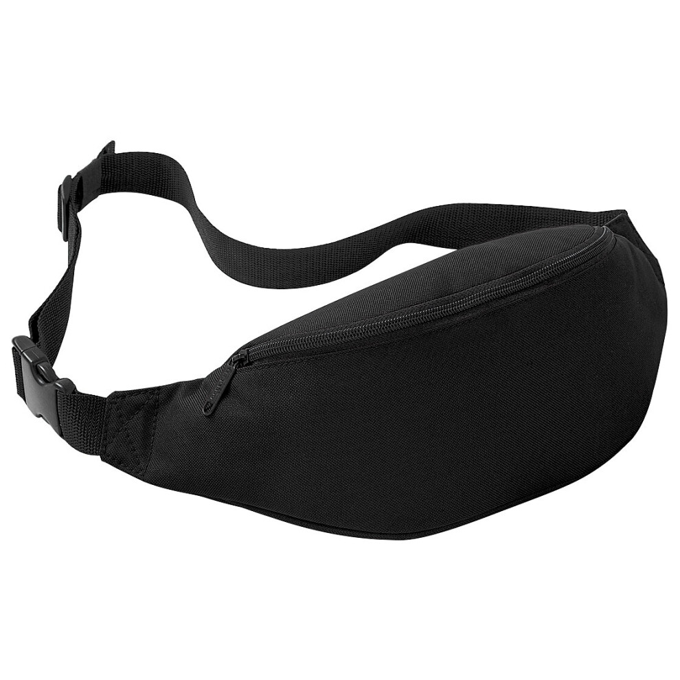 (One Size, Black) Bagbase Adjustable Belt Bag (2.5 Litres)