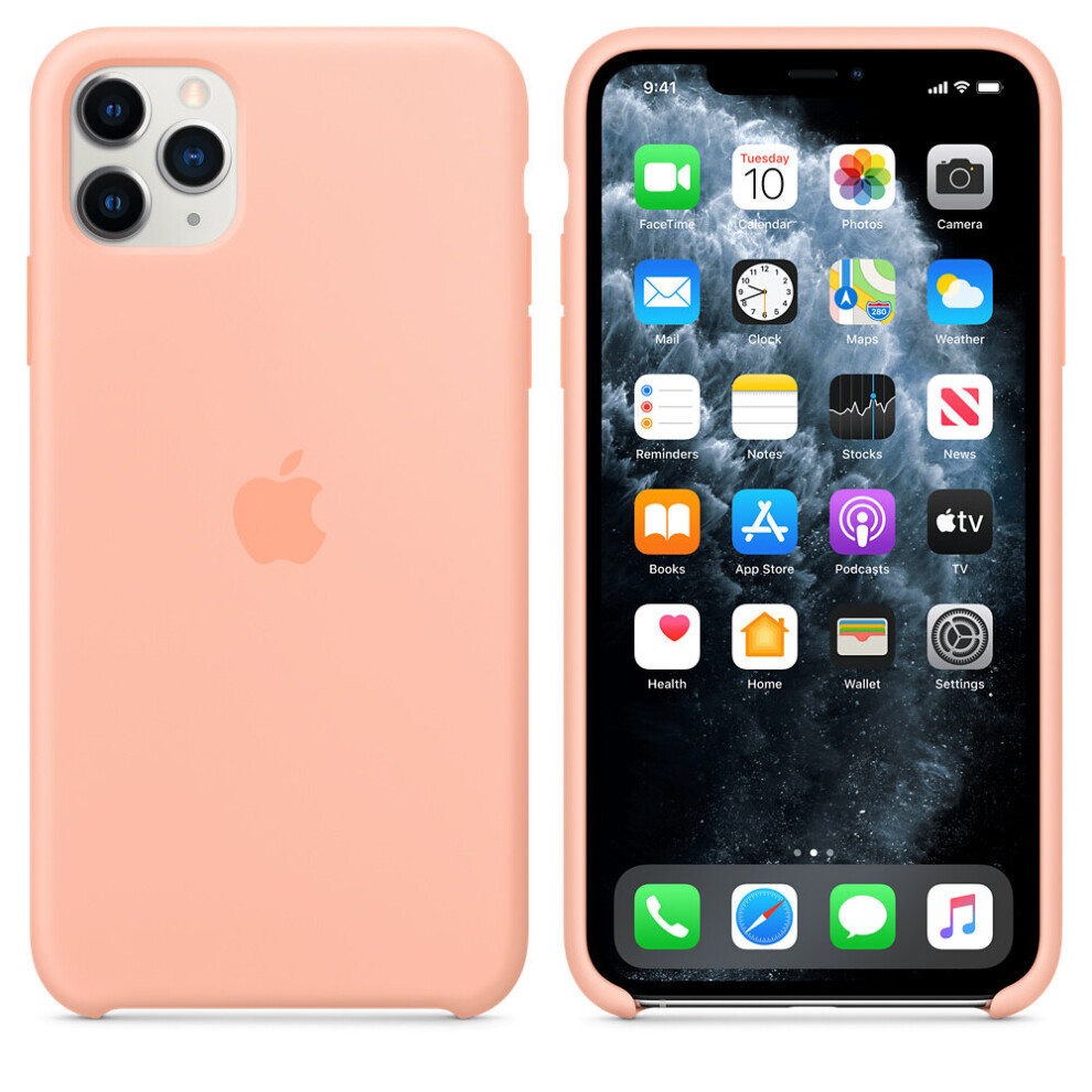 Apple Silicone Case For Iphone 11 Pro Max - Grapefruit - My1h2zm/A 190199651272