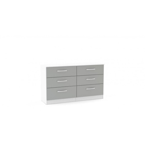 Birlea Lynx 6 Drawer Chest White & Grey 1