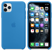 Apple Silicone Case for iPhone 11 Pro Max - Surf Blue - MY1J2ZM/A